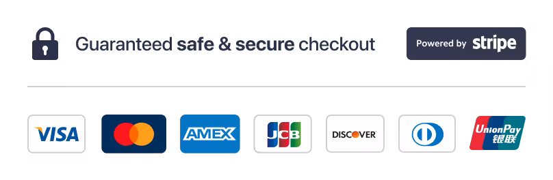 Secure payment via Stripe